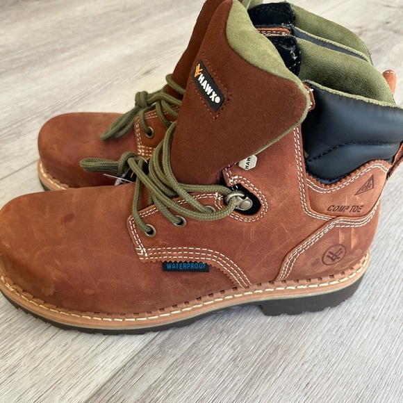 Hawx Men's Brown Leather Boots - Picture 3 of 3